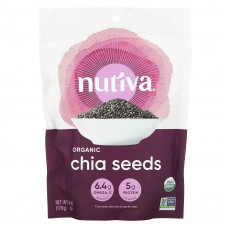 Nutiva, органические семена чиа, 170 г (6 унций)