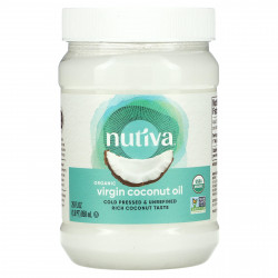 Nutiva, органическое кокосовое масло первого отжима, 858 мл (29 жидк. унций)