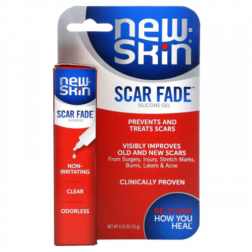 New Skin, силиконовый гель для кожи от шрамов, 15 г (0,53 унции)