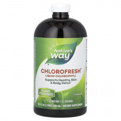 Nature's Way, Chlorofresh, жидкий хлорофилл, без добавок, 480 мл (16 жидк. унций)