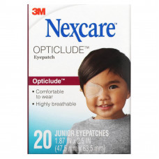 Nexcare, Opticlude Junior, патчи для глаз, 20 штук
