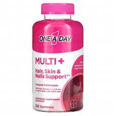 One-A-Day, Multi + для поддержки волос, кожи и ногтей, 120 жевательных таблеток