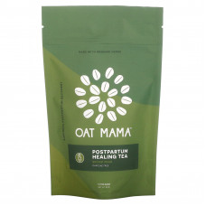 Oat Mama, Послеродовой лечебный чай, груша со специями, без кофеина, 14 чайных пакетиков, 32 г