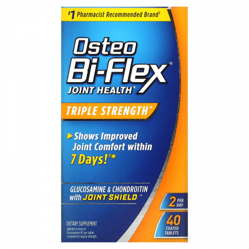 Osteo Bi-Flex, Здоровье суставов, тройная сила, 40 таблеток в оболочке