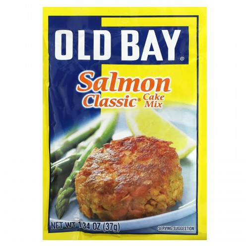 Old Bay, классическая смесь для приготовления тортов с лососем, 37 г (1,34 унции)