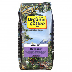 Organic Coffee Co., кофе с фундуком, молотый, средняя обжарка, 340 г (12 унций)