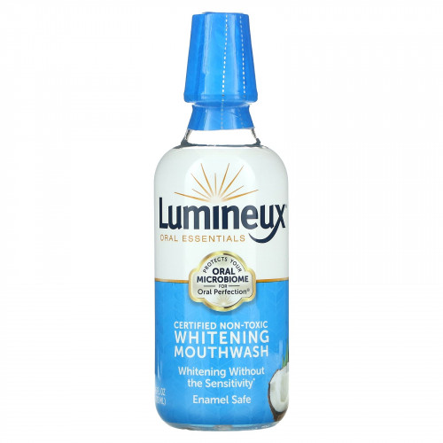 Lumineux Oral Essentials, Сертифицированная нетоксичная отбеливающая жидкость для полоскания рта, 473 мл (16 жидк. Унций)