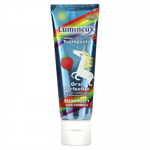 Lumineux Oral Essentials, Medically Developed Toothpaste, Kids Formula, со вкусом клубники, 106,3 г (3,75 унции)