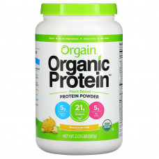 Orgain, Органический протеин в порошке, продукт растительного происхождения, арахисовое масло, 2,03 ф (920 г)