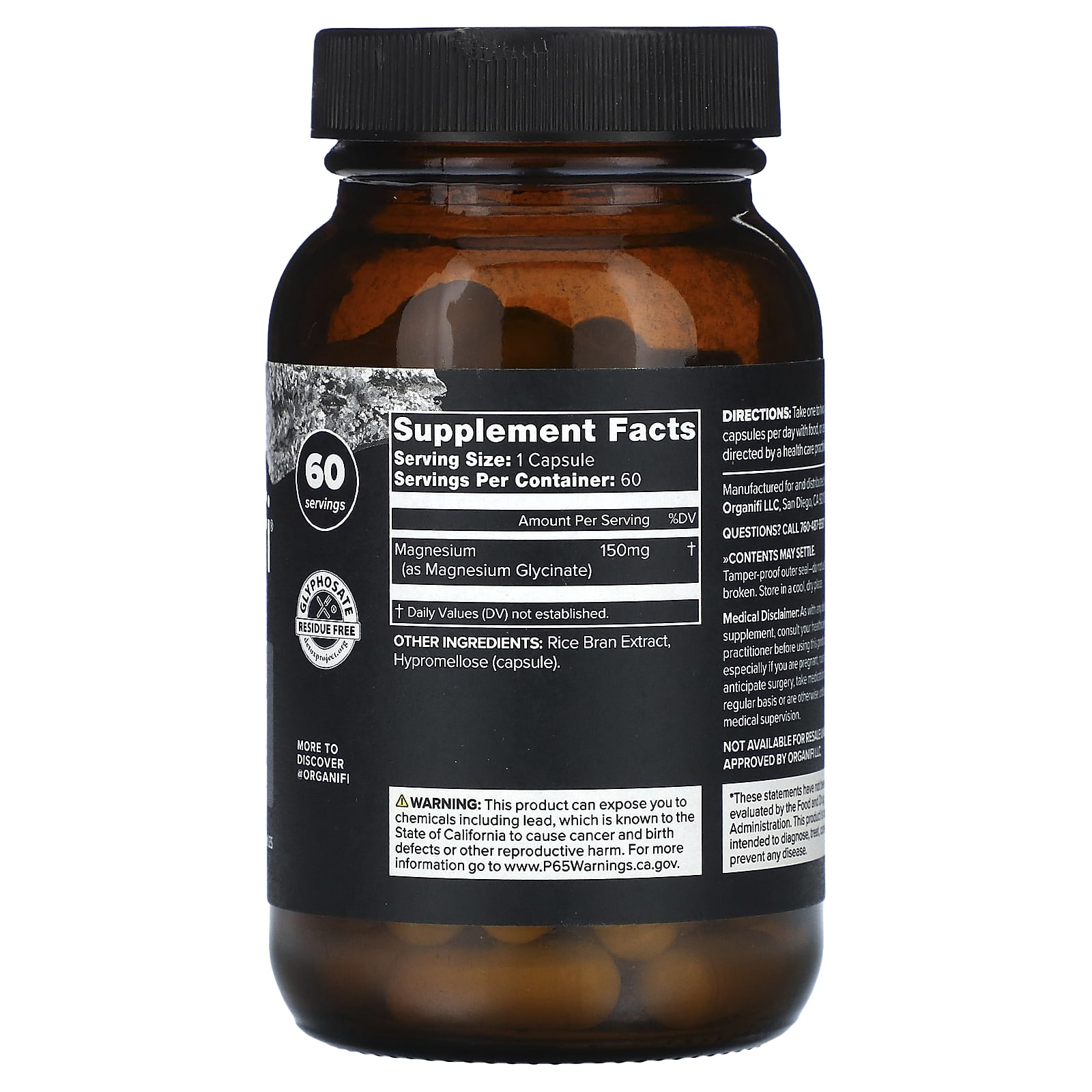 Organifi, Essential Magnesium, 60 капсул