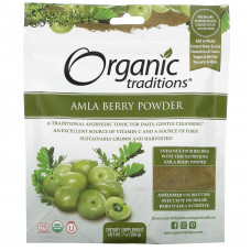 Organic Traditions, Порошок ягод амлы, 7 унций (200 г)