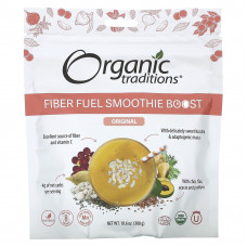 Organic Traditions, Fiber Fuel Smoothie Boost, оригинальный, 300 г (10,6 унции)