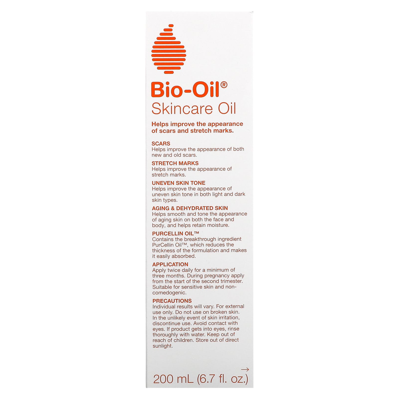 Bio-Oil, Масло для ухода за кожей, 200 мл (6,7 жидк. унции)