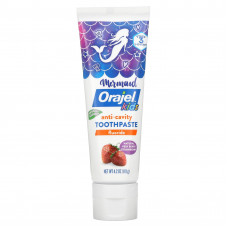 Orajel, Kids, фторидная зубная паста против кариеса, для детей от 2 до 10 лет, натуральная ягодная клубника, 119 г (4,2 унции)
