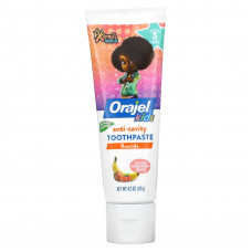 Orajel, Kids, Karma's World, фторидная зубная паста, для детей от 2 до 10 лет, натуральная жевательная резинка, 119 г (4,2 унции)