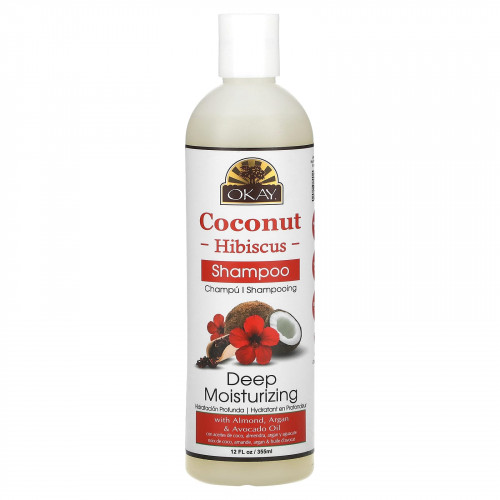 Okay Pure Naturals, Coconut Hibiscus, глубокое увлажнение, шампунь, 355 мл (12 жидк. Унций)