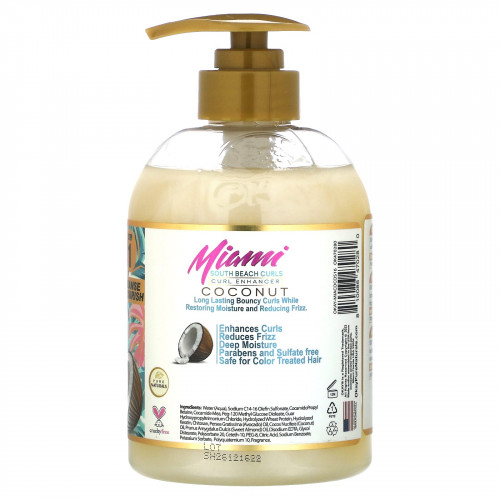 Okay Pure Naturals, Miami South Beach Curls, шампунь для улучшения локонов, кокос, 473 мл (16 унций)
