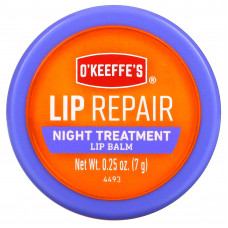 O'Keeffe's, Lip Repair, ночной уход, бальзам для губ, 7 г (0,25 унции)