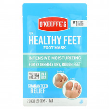 O'Keeffe's, Healthy Feet, Intensive Moisturizing Foot Mask, Unscented, 1 Pair