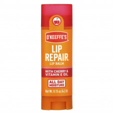 O'Keeffe's, Бальзам для губ Lip Repair, вишня и масло с витамином Е, 4,2 г (0,15 унции)