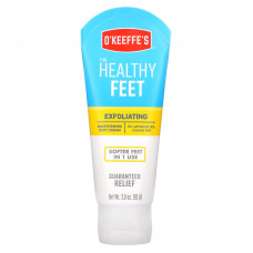 O'Keeffe's, Healthy Feet, крем для ног, отшелушивающий и увлажняющий эффект, 85 г (3 унции)