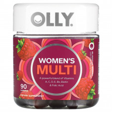 OLLY, Мультивитамины для женщин, блаженные ягоды, 90 жевательных таблеток