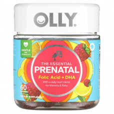 OLLY, The Essential, добавка для беременных, фолиевая кислота и ДГК, со вкусом сладких цитрусов, 60 жевательных таблеток