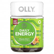 OLLY, Daily Energy, без кофеина, Tropical Passion, 60 жевательных таблеток