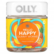 OLLY, Hello Happy, жевательные мармеладки, тропический зинг, 60 жевательных таблеток
