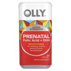 OLLY, Для беременных, фолиевая кислота и ДГК, 60 мягких таблеток
