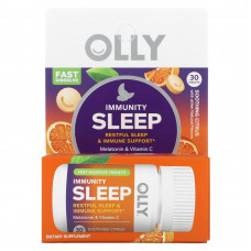 OLLY, Immunity Sleep, успокаивающий цитрус, 30 таблеток