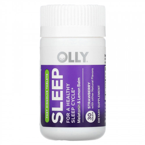 OLLY, Sleep, клубника`` 30 таблеток