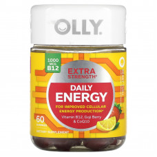 OLLY, Daily Energy, повышенная сила действия, со вкусом ягод и юдзу, 60 жевательных мармеладок