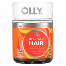 OLLY, Heavenly Hair, тропический цитрус, 60 жевательных таблеток