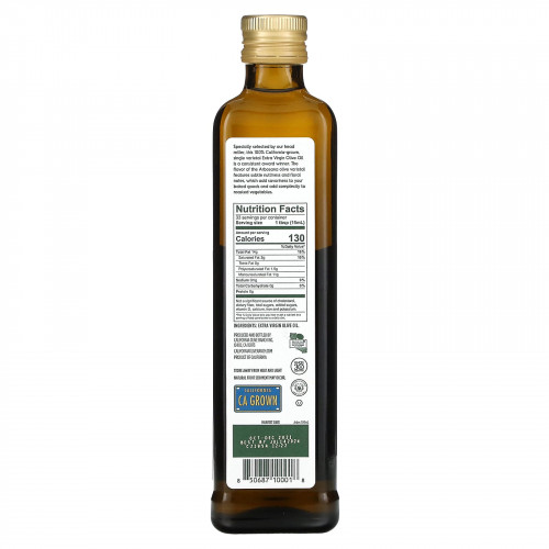 California Olive Ranch, Arbosana, 100% California, оливковое масло первого отжима, 500 мл (16,9 жидк. унции)