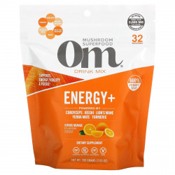 Om Mushrooms, Energy + Drink Mix, цитрусовый и апельсин, 200 г (7,05 унции)