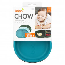 Boon, Chow, набор разделенных силиконовых тарелок, для 6 месяцев и старше, 3 шт.