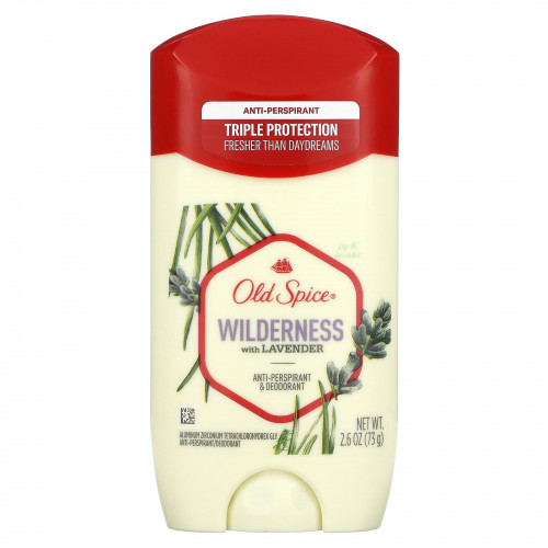 Old Spice, Антиперспирант и дезодорант, Wilderness с лавандой, 2,6 унции (73 г)