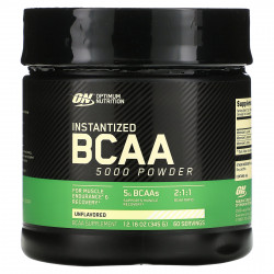 Optimum Nutrition, BCAA 5000, растворимый порошок, без добавок, 345 г (12,16 унции)