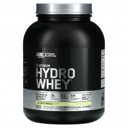 Optimum Nutrition, Platinum Hydro Whey, Velocity Vanilla, 1,6 кг (3,52 фунта)