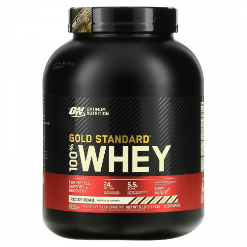 Optimum Nutrition, Gold Standard 100% Whey, сыворотка со вкусом шоколадного мороженого, 2,27 кг (5 фунтов)