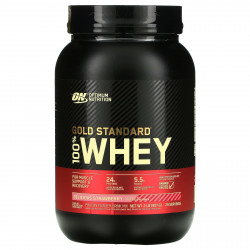 Optimum Nutrition, Gold Standard, 100% Whey, со вкусом клубники, 907 г (2 фунта)