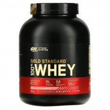 Optimum Nutrition, Gold Standard 100% Whey, сыворотка со вкусом аппетитной клубники, 2,27 кг (5 фунтов)