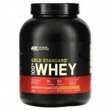 Optimum Nutrition, Gold Standard 100% Whey, сыворотка со вкусом клубники и банана, 2,27 кг (5 фунтов)