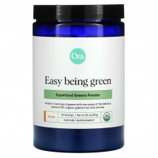 Ora, Easy Being Green, порошок из суперфудов зелени, апельсин, 240 г (8,5 унций)