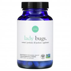 Ora, Lady Bugs, добавка с пробиотиками и пребиотиками для женщин, 60 капсул
