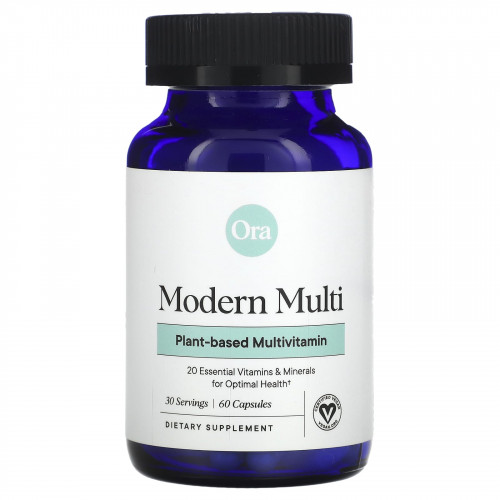 Ora, Modern Multi, мультивитамины на растительной основе, 60 капсул