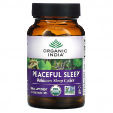 Organic India, Для спокойного сна, 90 вегетарианских капсул