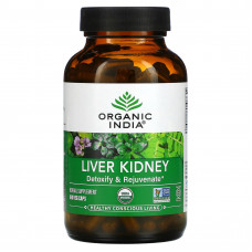 Organic India, Liver Kidney, 180 вегетарианских капсул