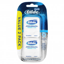 Oral-B, Glide, Pro-Health, оригинальная зубная нить, 2 упаковки, 50 м (54,6 ярда)